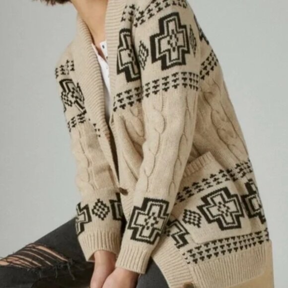 Pendleton 100% Virgin Wool Cable Cardigan Portland Collection Knitted in the USA - Picture 5 of 8